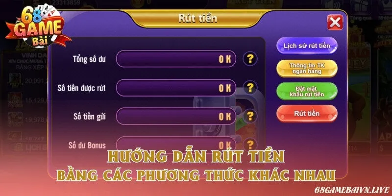 Rút thưởng nhanh và an toàn với 2 phương thức tiện lợi